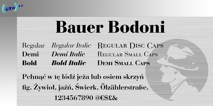 Bauer bodoni italic font free download